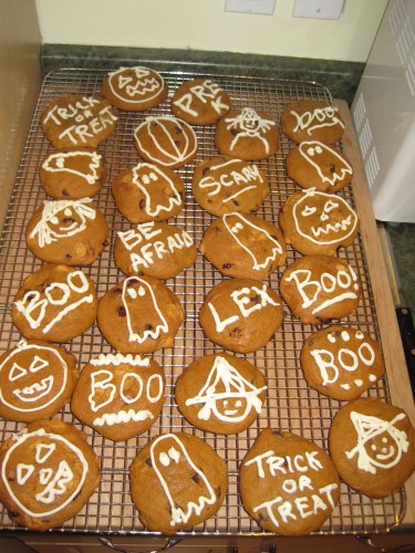 Halloween Pumpkin Chip cookies