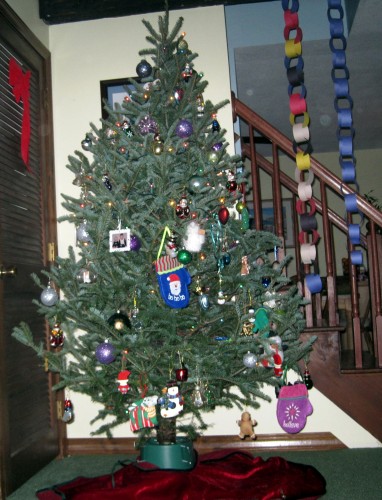 Our tree (pre candy canes!)