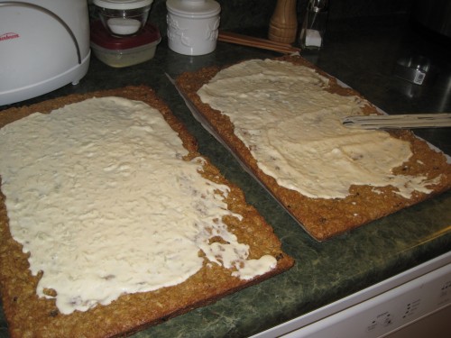 Cookie bars with frosting
