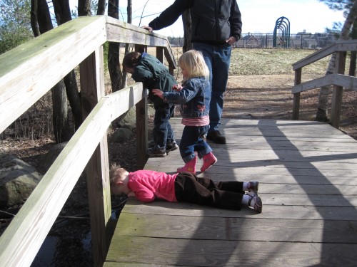 On the bridge