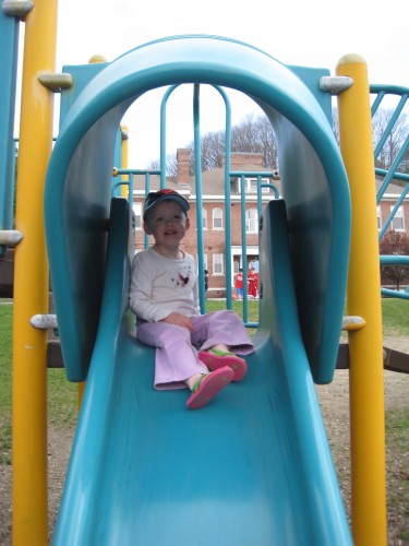 Eve on a slide