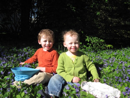 Kids in flowers - 2