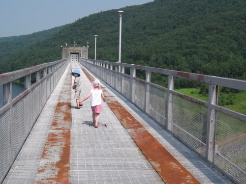 bridge to the control tower