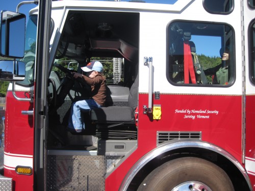 Eve driving the truck Eve driving the truck