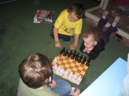playing chess