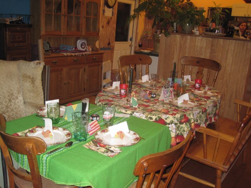 The Thanksgiving table