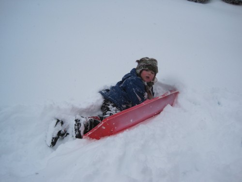 Parrish sledding