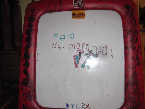 Message to the babysitter