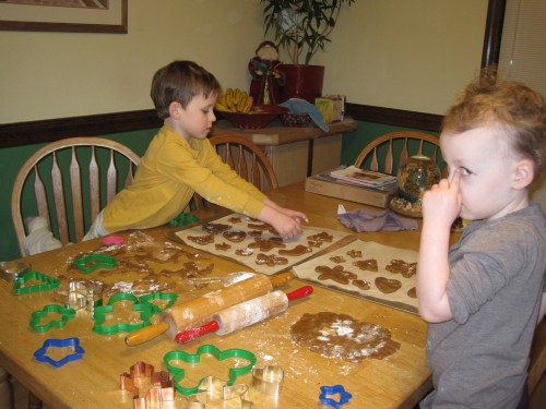 cutting cookies