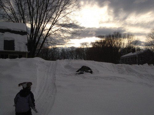 climbing back up the hill