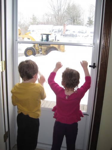 watching the front loader