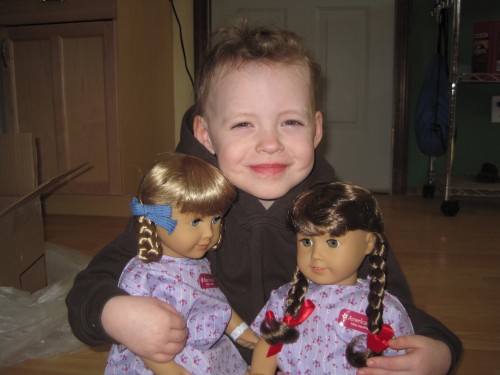 eve with her dolls