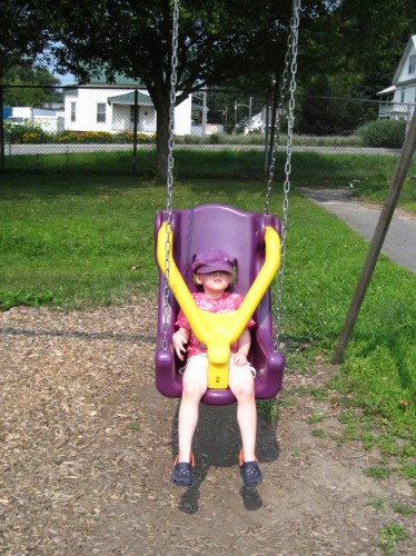 Eve in the swing