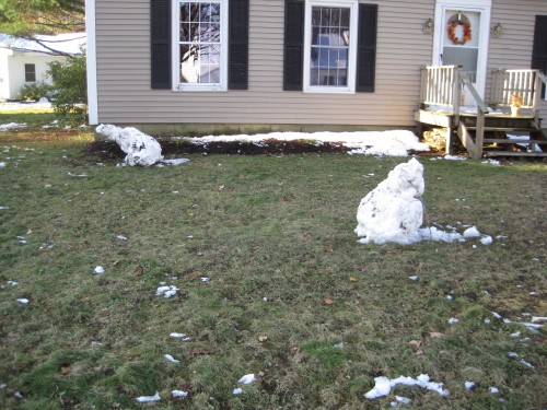 sad snowmen