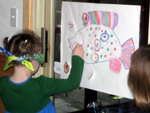 pin the eye on the fish