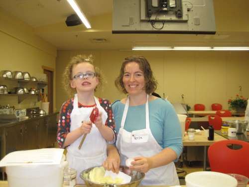 A peek at the future when Eve is taller than I am. :)