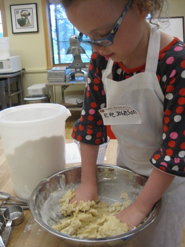 We made these cookies without a mixer!  