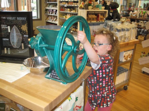 After class we had to do some shopping!  Eve thinks we should start grinding our own flour for bread.  I'm not sure I'm ready to go there just yet!  I forgot to use my 15% off coupon though, so we'll be shopping again soon.  :)