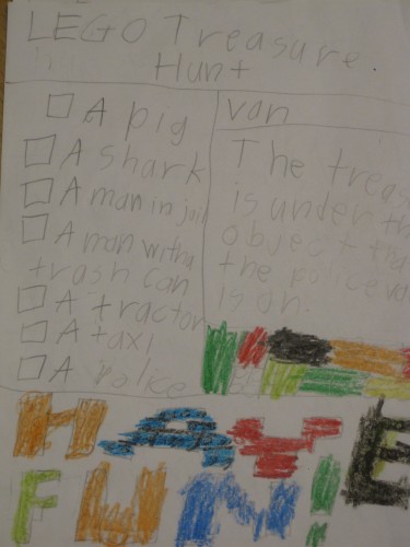 The treasure hunt - page four.  Have Fun!