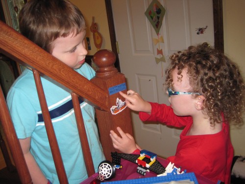 Lex eagerly followed along every step of the way. 