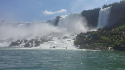 The American Falls, from the Hornblower Cruise.