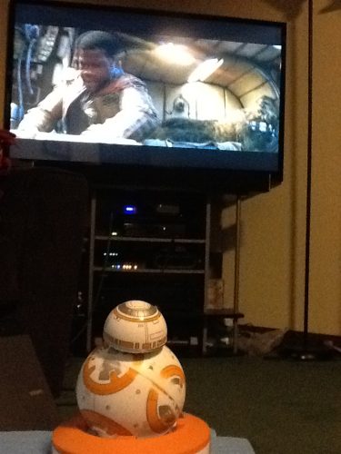 BB8 likes watching Star Wars!  :)